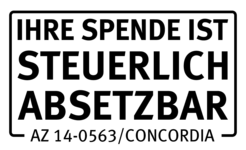 Ihre Spenden an CONCORDIA Sozialprojekte in steuerlich absetzbar